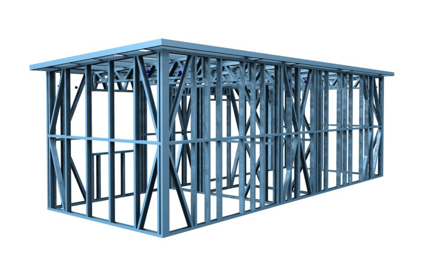 Бунгало 3x8m (24m²)